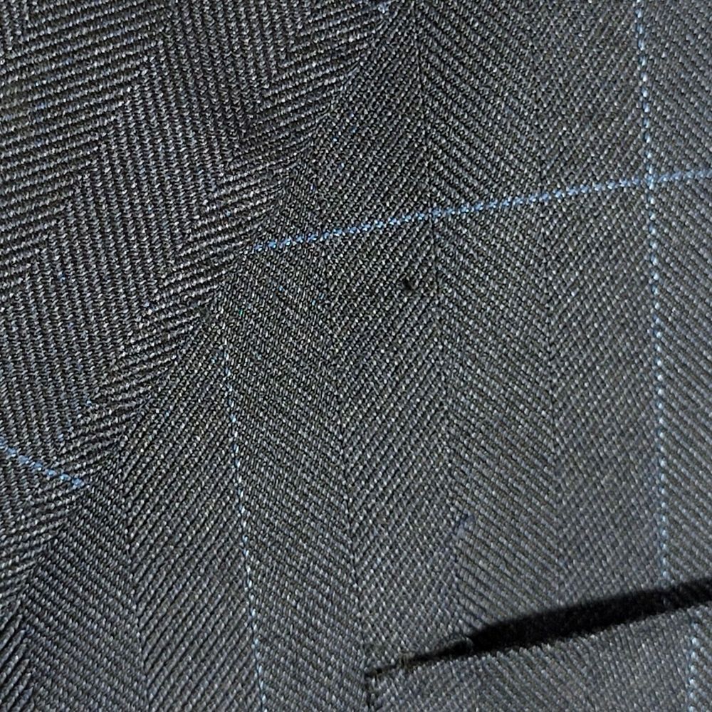 Canali‎ AL13320/00 Men's Sport Coat Blazer Two Button Navy Plaid Silk Wool 52XL - Picture 5 of 16